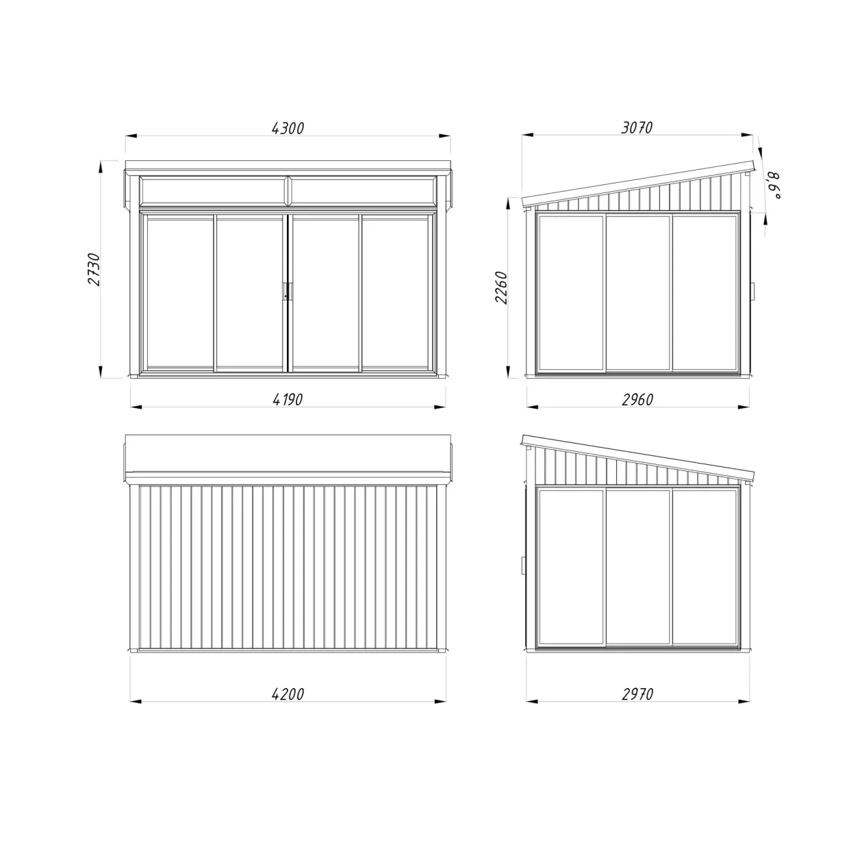 Saga 12,5 m² (inv. 11,6 m²) Slide Plus