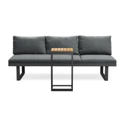 Samira Fällbar Utesoffa med soffbord - Solsäng i aluminium