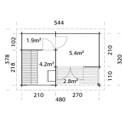 Sanna 15,4 m2