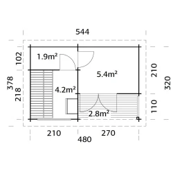 Sanna 15,4 m2