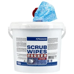 Scrub Wipes Citrus Blå 100st