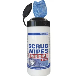 Scrub Wipes Citrus Blå 50st