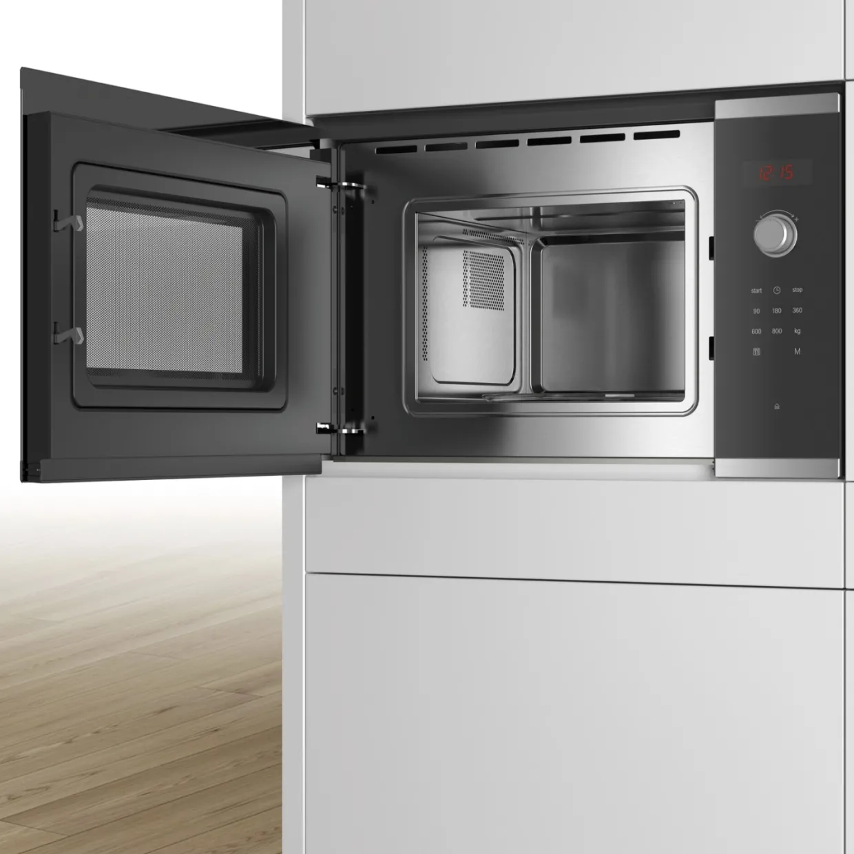 Serie 4 BFL523MS0 Inbyggnadsmikro Rostfritt Stål 800W