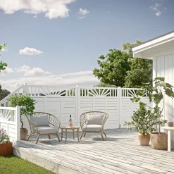 Skärm Rosmarin Vit 2 Jabo 3575 Bygghemma.se