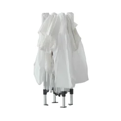 Skugga Ihopfällbart 3x3 m Vit - Metall/Polyester