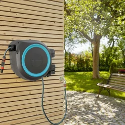 Slangbox XL 35 m Turkos Med Vattenspridare & Sprinklerpistol