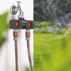 Slangbox XL 35 m Turkos Med Vattenspridare & Sprinklerpistol