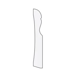 Sockel nr 6 Piteå furu vit 15x95 mm