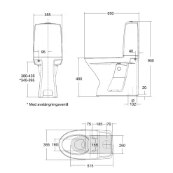 Spira 6261 Rimfree Hög Modell för Limning