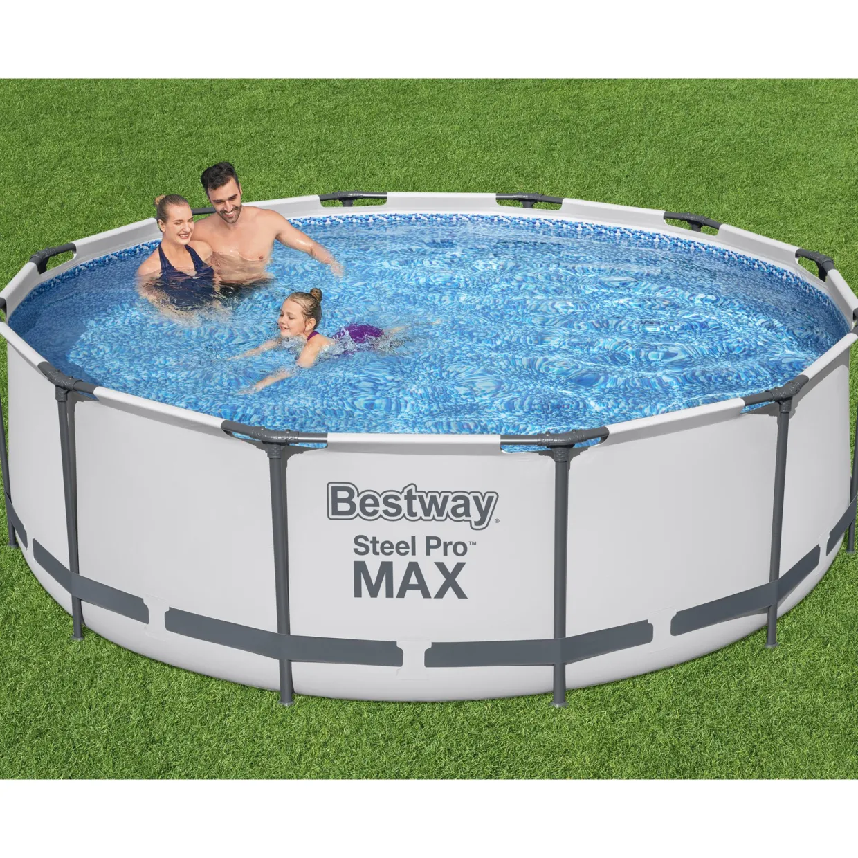 Steel Pro Max Ø3,66m 100cm Stålramspool Ovanmark med Filterpump