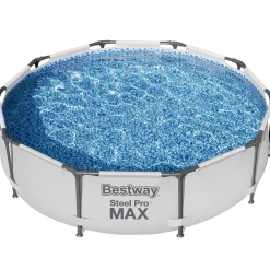 Steel Pro Max Ø3m Ovanmarkspool Grå