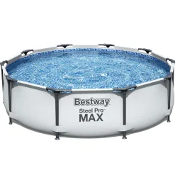 Steel Pro Max Ø3m Stålramspool Ovanmark med Filterpump