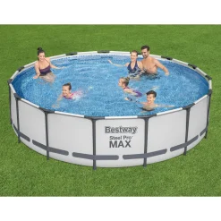 Steel Pro Max Ø4,57m Stålramspool Ovanmark med Filterpump