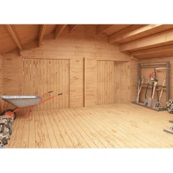 S16 Timmergarage Fasta Vägg 16 m2
