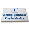 Stäng Grinden Lösgående Djur