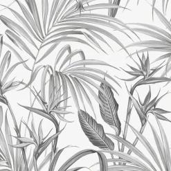 Strelitzia Leaves Grå