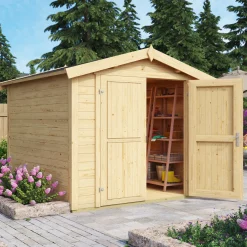 Stuva 4,8 m² Friggebod i Trä med Sadeltak