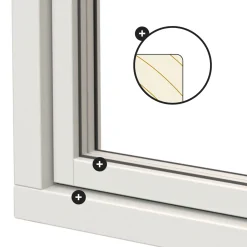 Svanenmärkt NTech 3-Glas Aluminium