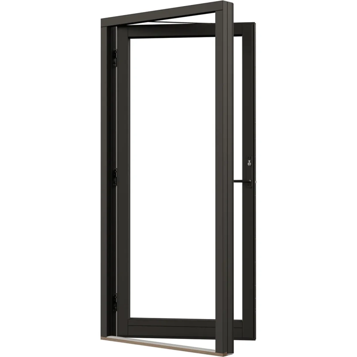 Svanenmärkt NTech Helglasad Aluminium BlackLine Svart