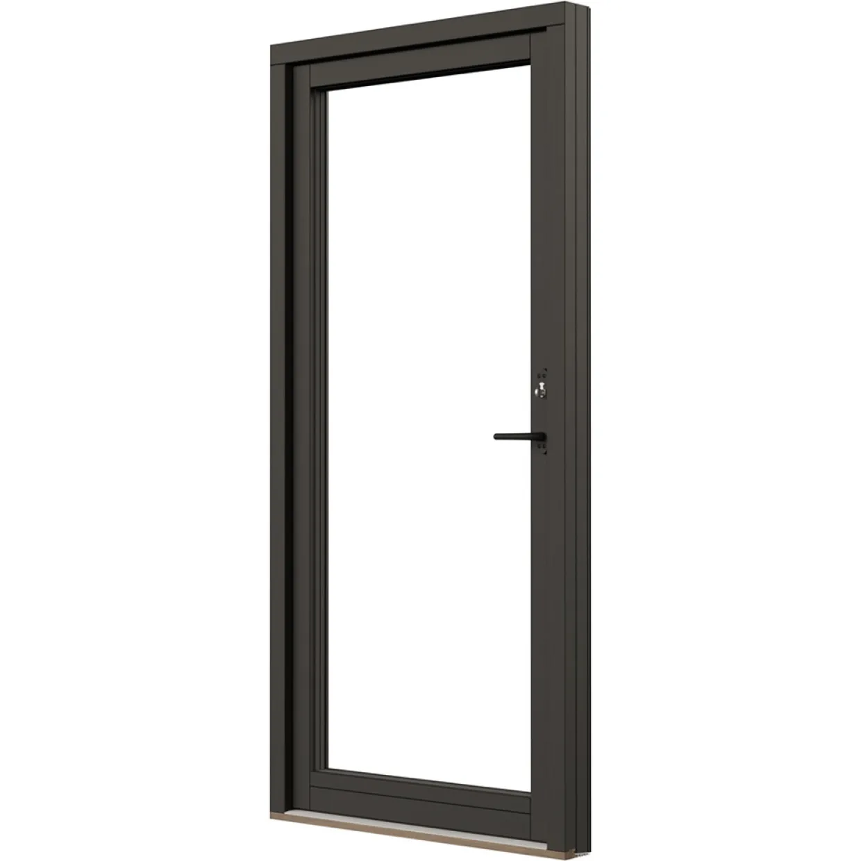 Svanenmärkt NTech Helglasad Aluminium BlackLine Svart