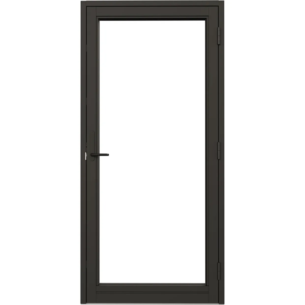 Svanenmärkt NTech Helglasad Aluminium BlackLine Svart