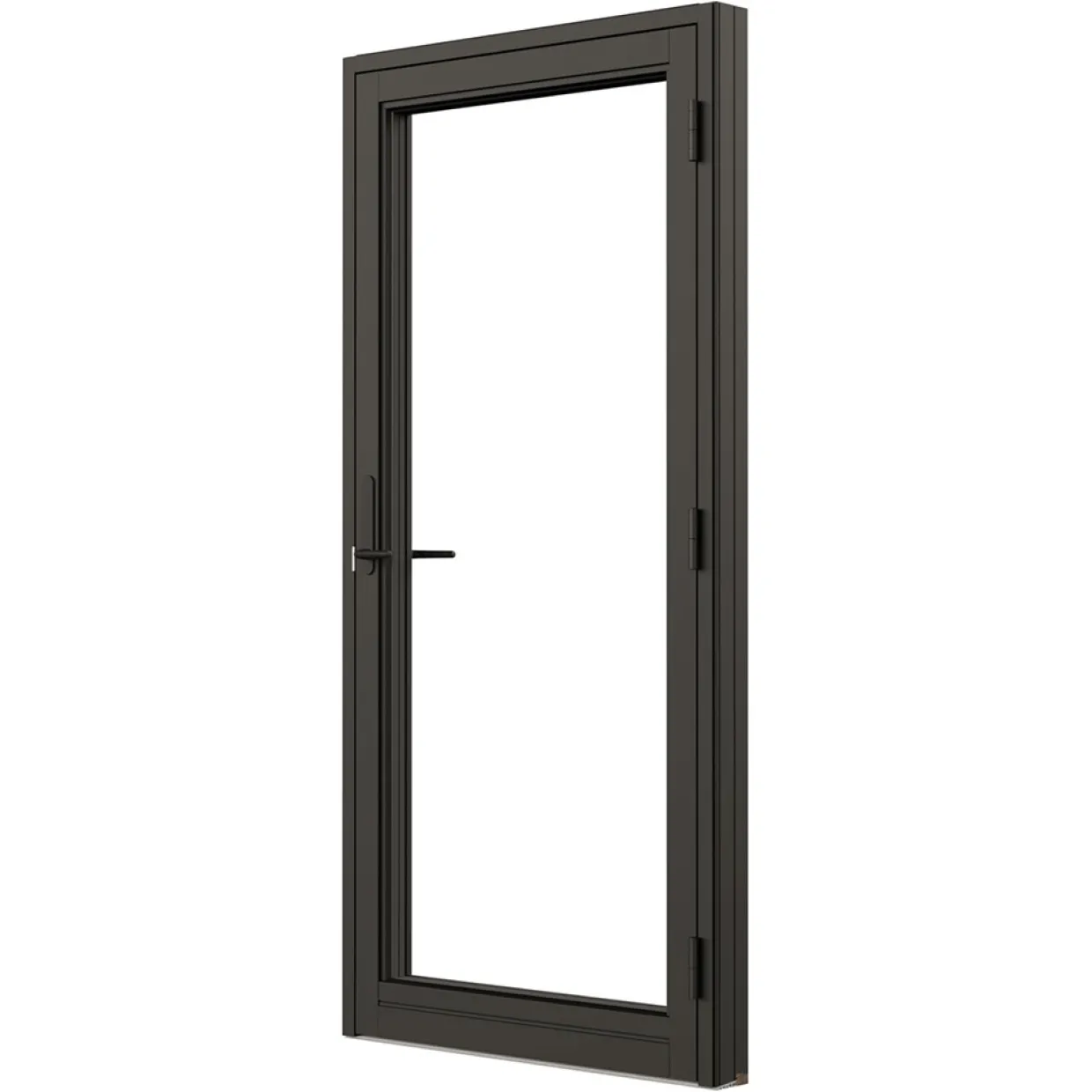 Svanenmärkt NTech Helglasad Aluminium BlackLine Svart