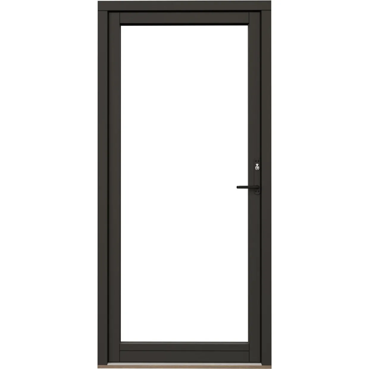 Svanenmärkt NTech Helglasad Aluminium BlackLine Svart
