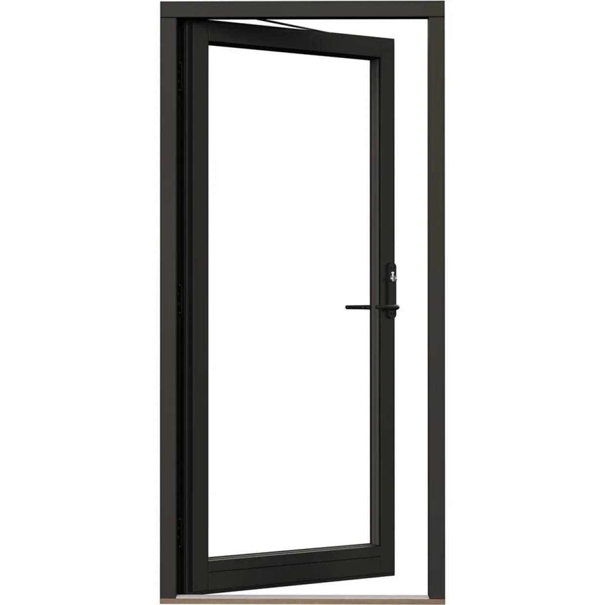 Svanenmärkt NTech Helglasad Aluminium BlackLine Svart