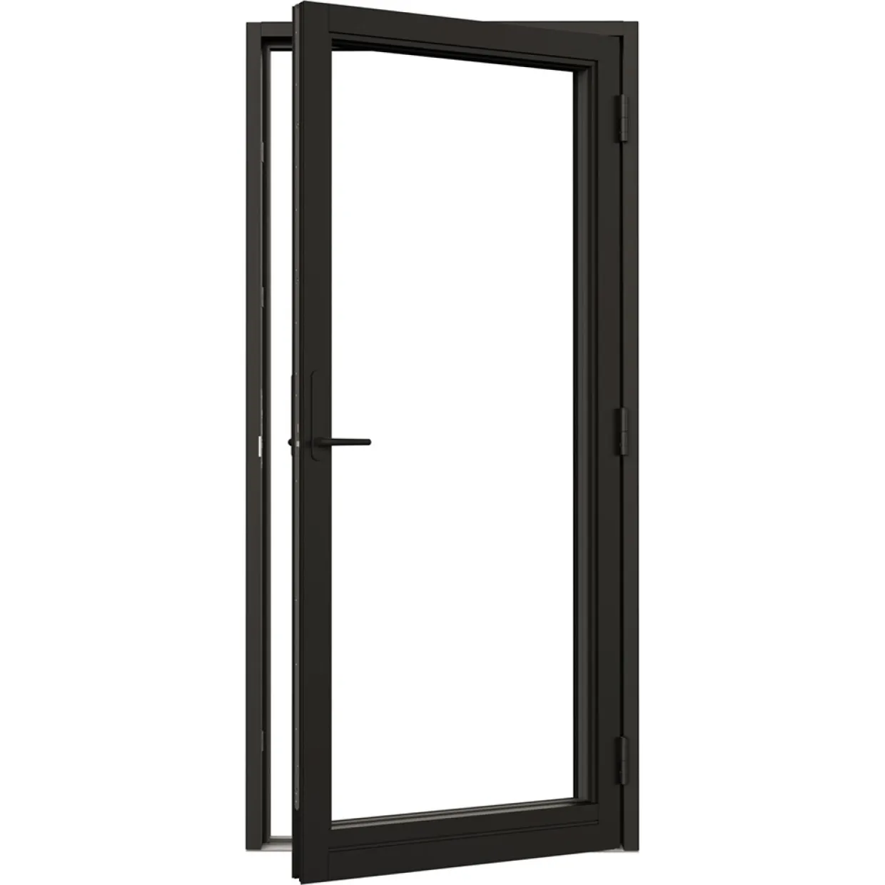 Svanenmärkt NTech Helglasad Aluminium BlackLine Svart