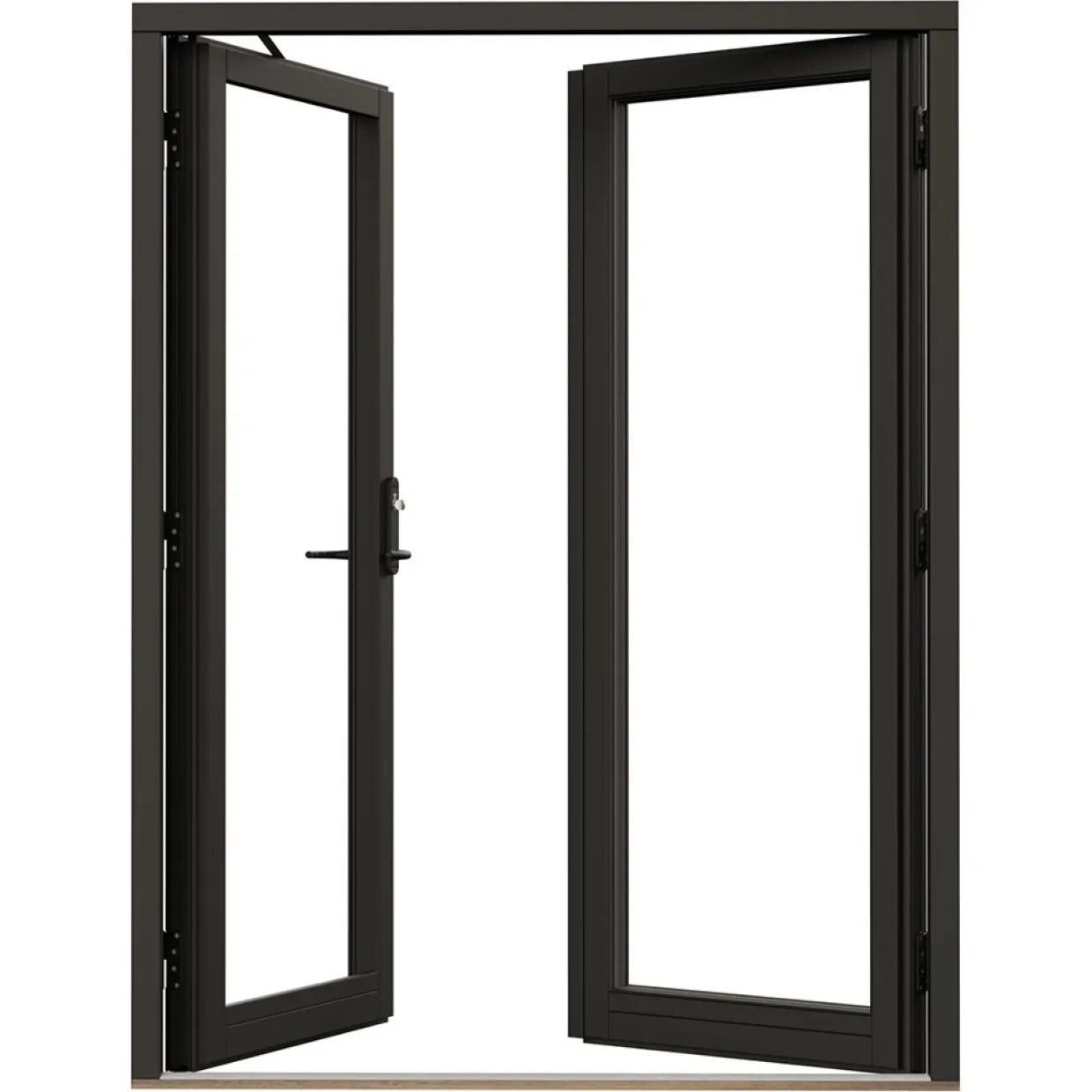 Svanenmärkt NTech Helglasad Aluminium BlackLine Svart