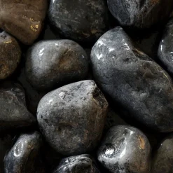 Svart Pebbles 40-60 mm, 1000 kg Säck
