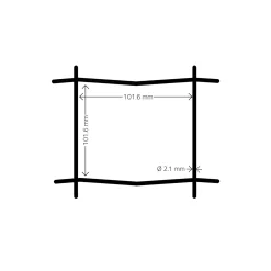 Svart 20x0,9 m Med Maskor 10x10 cm