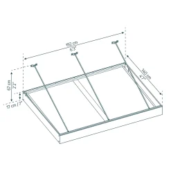 Taurus Klar Silver 0,9 X 1,5 m