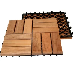 Teak Deltaplattan 30x30 Typ B