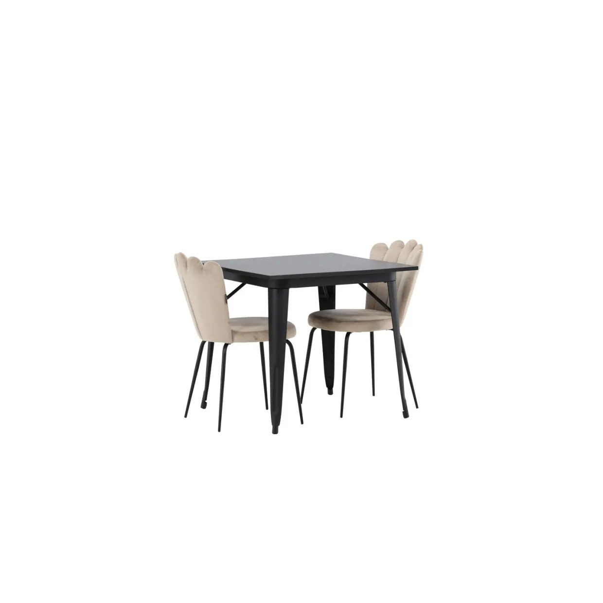 Tempe med 2 Limhamn Light Stolar