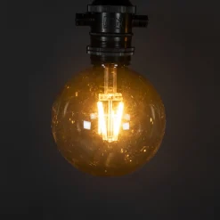 till Partyslinga Startset E27 10st LED-lampor Amber Rökfärgade