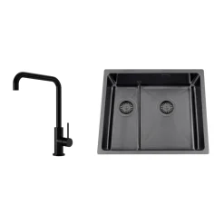 Titan 53 KHX Nickel med Köksblandare Steel Mood Shadow