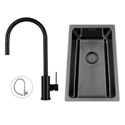 Titan 230 X med Köksblandare Scandtap Steel Accent D