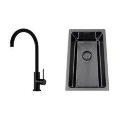 Titan 230 X med Köksblandare Steel Equip Shadow