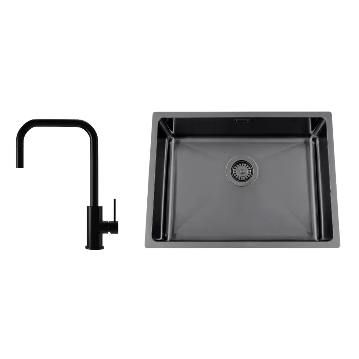 Titan 530 X med Köksblandare Steel Accent Square D