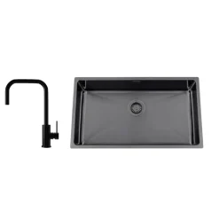 Titan 730 X med Köksblandare Steel Accent Square D