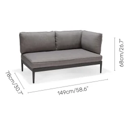 TOPAZ vänster/höger 2-sitssoffa x 2