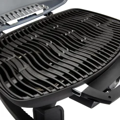 TQ285-1 Bärbar Grill i Rostfritt Stål & Gjutjärnsgaller