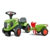 Traktor med trailer, kratta och skyffel Baby Claas