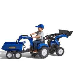 Traktorgrävare inkl. vagn med tipp New Holland