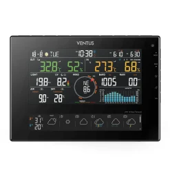 Trådlös W850 Svart Termometer med Wifi & 10 Dagars Prognos