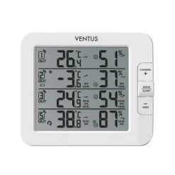 Trådlös W210 Vit Termometer med Multifunktionell Display