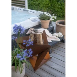 Triangel Inkl Fat Corten 64x64x54 cm