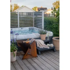 Triangel Inkl Fat Corten 64x64x54 cm
