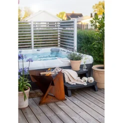 Triangel Inkl Fat Corten 64x64x54 cm